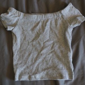 Zara off the shoulder crop top